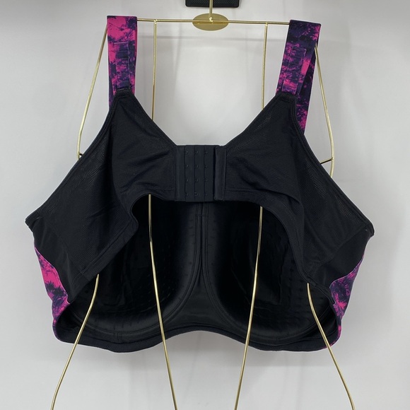 LIVI Lane Bryant Sports Bra Womens Size 50DDD Purple Pink Max Support Underwire - Picture 7 of 9